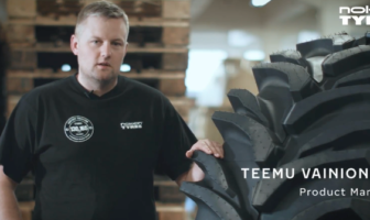 Industrial designer, Caleb Claassen and product manager, Teemu Vainionpää, explain the technologies behind the new tire designed for heavy machinery forestry and earthmoving applications